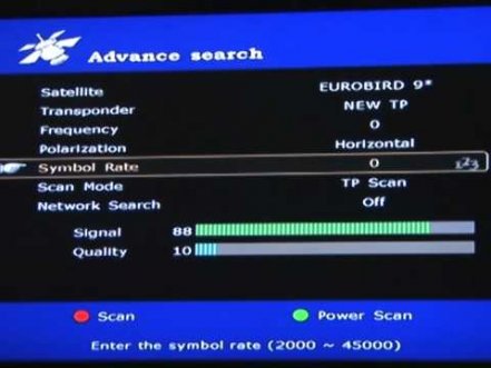 How to change GTV from Hotbird