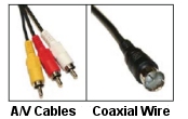 a/v cables and coaxial wire
