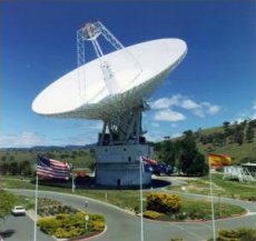 Parabolic satellite dish at Canberra, Australia
